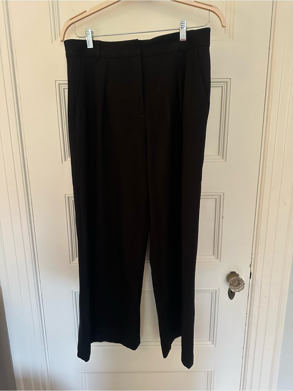 Velvet by Graham & Spencer Black Tailored Wide Leg Trousers